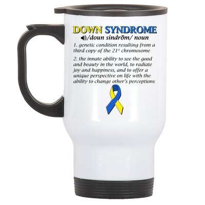 Down Syndrome Definition Stainless Steel Travel Mug