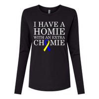 Down Syndrome Homie With An Extra Chomie Womens Cotton Relaxed Long Sleeve T-Shirt