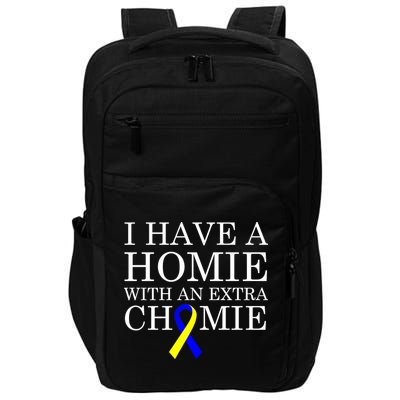 Down Syndrome Homie With An Extra Chomie Impact Tech Backpack