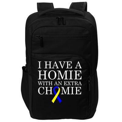 Down Syndrome Homie With An Extra Chomie Impact Tech Backpack