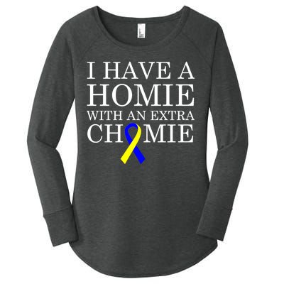 Down Syndrome Homie With An Extra Chomie Women's Perfect Tri Tunic Long Sleeve Shirt