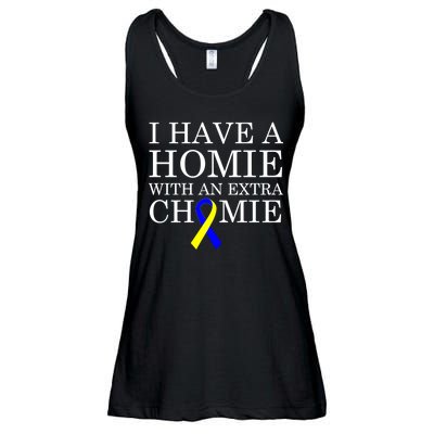 Down Syndrome Homie With An Extra Chomie Ladies Essential Flowy Tank