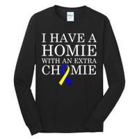 Down Syndrome Homie With An Extra Chomie Tall Long Sleeve T-Shirt