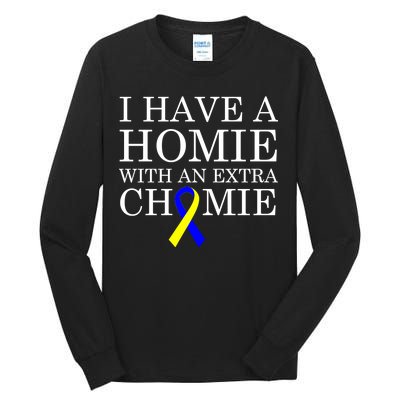 Down Syndrome Homie With An Extra Chomie Tall Long Sleeve T-Shirt