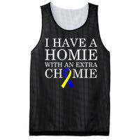 Down Syndrome Homie With An Extra Chomie Mesh Reversible Basketball Jersey Tank