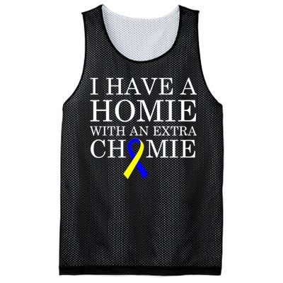 Down Syndrome Homie With An Extra Chomie Mesh Reversible Basketball Jersey Tank