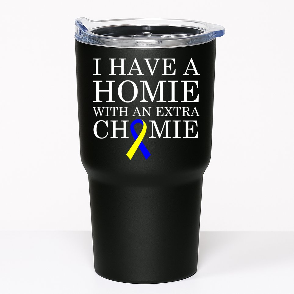 Down Syndrome Homie With An Extra Chomie Tumbler