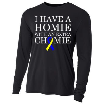 Down Syndrome Homie With An Extra Chomie Cooling Performance Long Sleeve Crew