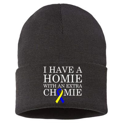 Down Syndrome Homie With An Extra Chomie Sustainable Knit Beanie