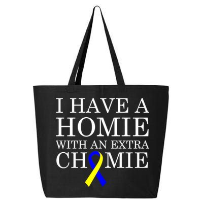 Down Syndrome Homie With An Extra Chomie 25L Jumbo Tote