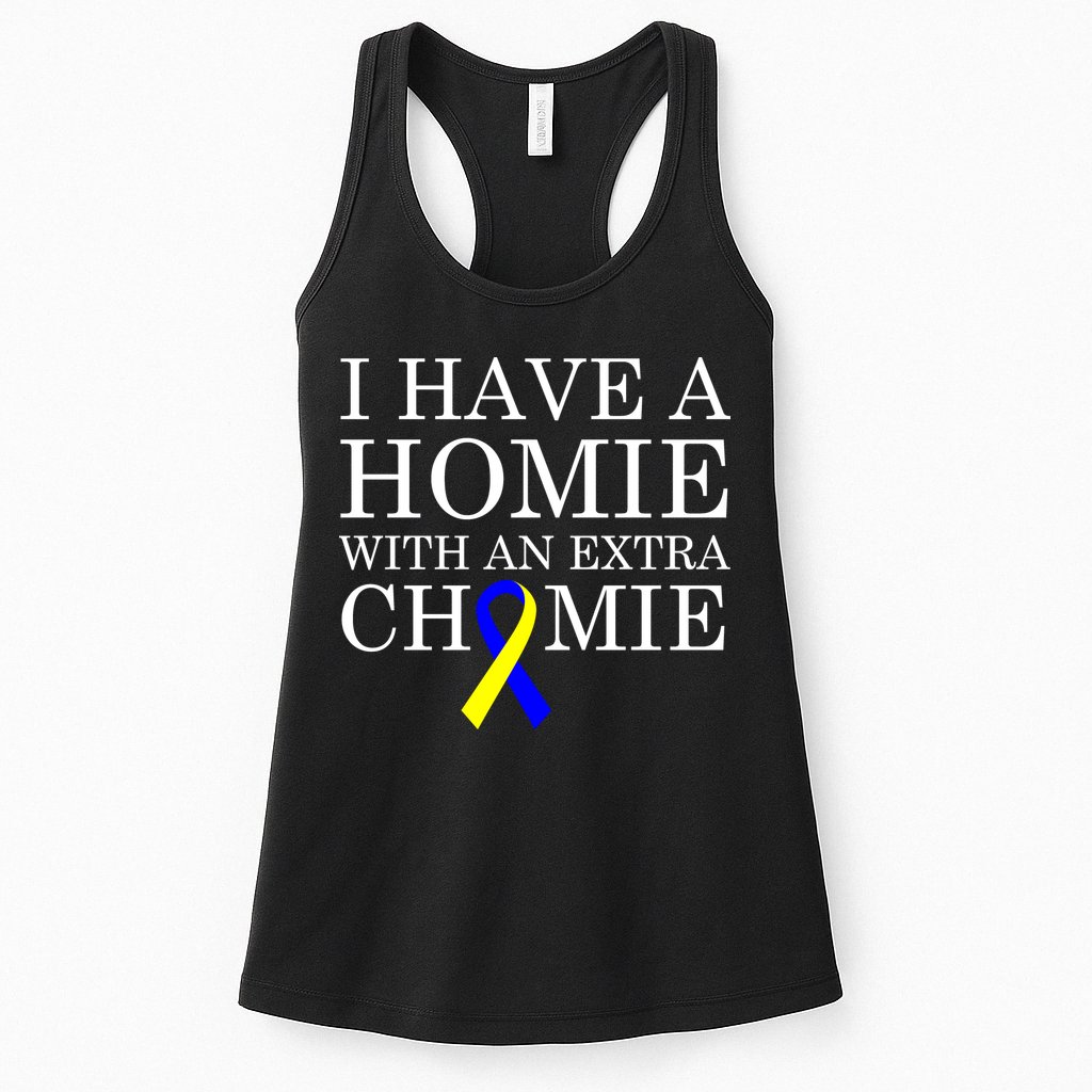 Down Syndrome Homie With An Extra Chomie Womens Tank Top