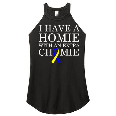 Down Syndrome Homie With An Extra Chomie Women's Perfect Tri Rocker Tank