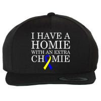 Down Syndrome Homie With An Extra Chomie Wool Snapback Cap