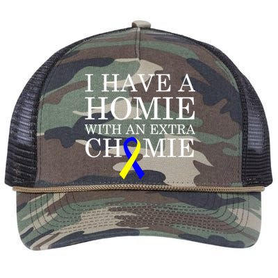 Down Syndrome Homie With An Extra Chomie Retro Rope Trucker Hat Cap