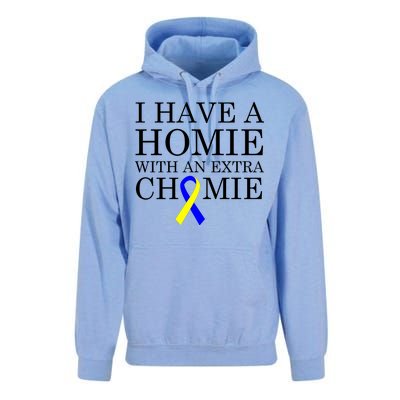 Down Syndrome Homie With An Extra Chomie Unisex Surf Hoodie