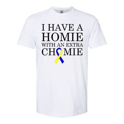 Down Syndrome Homie With An Extra Chomie Softstyle CVC T-Shirt