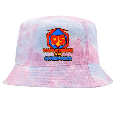 Down Syndrome Is My Superpower Awareness Tie-Dyed Bucket Hat