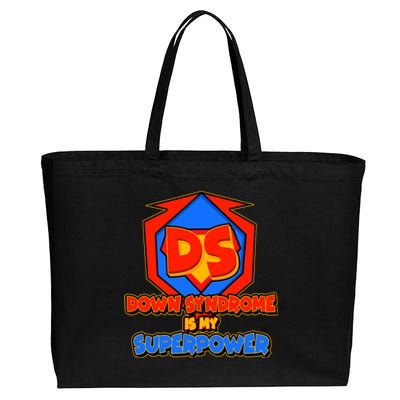 Down Syndrome Is My Superpower Awareness Cotton Canvas Jumbo Tote