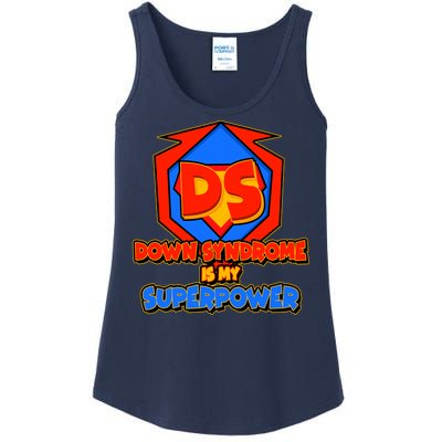 Down Syndrome Is My Superpower Awareness Ladies Essential Tank