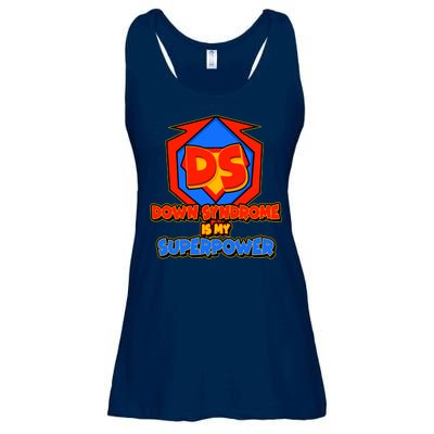 Down Syndrome Is My Superpower Awareness Ladies Essential Flowy Tank