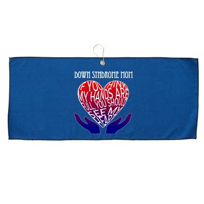 Down Syndrome Mom Large Microfiber Waffle Golf Towel
