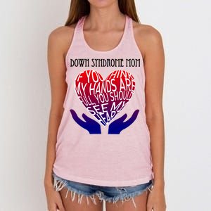 Down Syndrome Mom Women's Knotted Racerback Tank