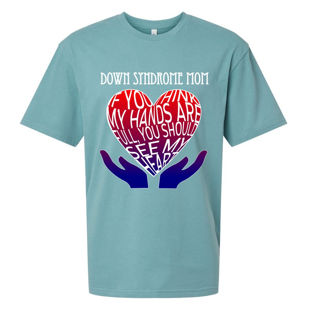 Down Syndrome Mom Sueded Cloud Jersey T-Shirt