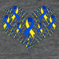 Down Syndrome Ribbon Of Hearts Hoodie