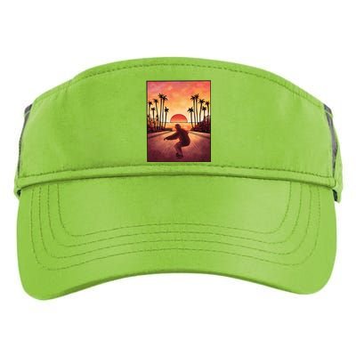 Downhill Sunset Skate Adult Drive Performance Visor