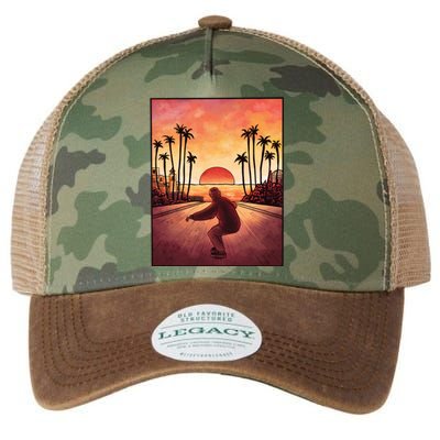 Downhill Sunset Skate Legacy Tie Dye Trucker Hat