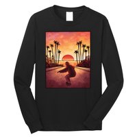 Downhill Sunset Skate Long Sleeve Shirt