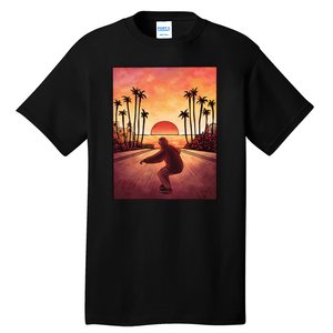 Downhill Sunset Skate Tall T-Shirt