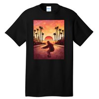 Downhill Sunset Skate Tall T-Shirt