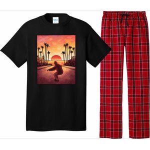 Downhill Sunset Skate Pajama Set