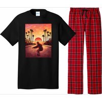 Downhill Sunset Skate Pajama Set