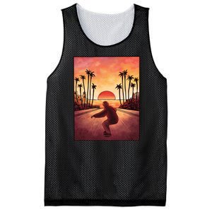 Downhill Sunset Skate Mesh Reversible Basketball Jersey Tank