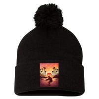 Downhill Sunset Skate Pom Pom 12in Knit Beanie