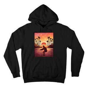 Downhill Sunset Skate Tall Hoodie