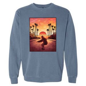 Downhill Sunset Skate Garment-Dyed Sweatshirt