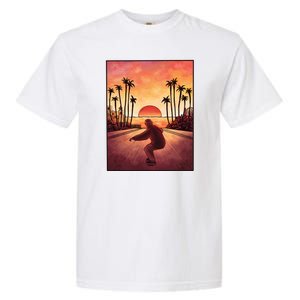 Downhill Sunset Skate Garment-Dyed Heavyweight T-Shirt