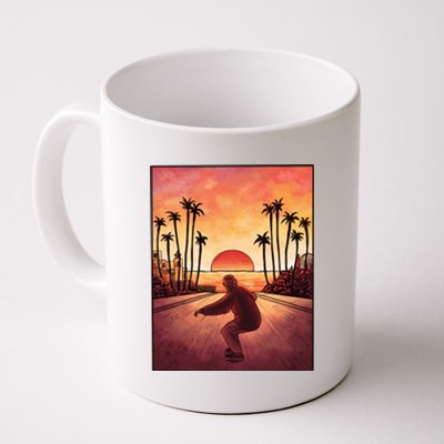 Downhill Sunset Skate Coffee Mug