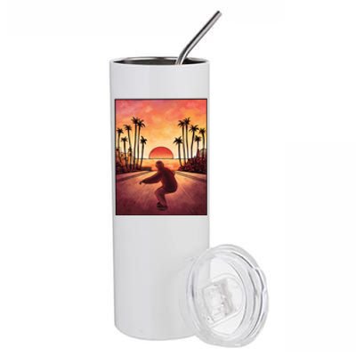 Downhill Sunset Skate Stainless Steel Tumbler