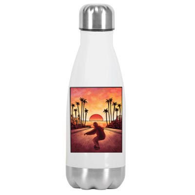 Downhill Sunset Skate Stainless Steel Insulated Water Bottle