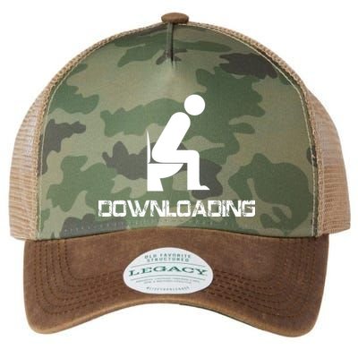 Downloading Poop Toilet Legacy Tie Dye Trucker Hat