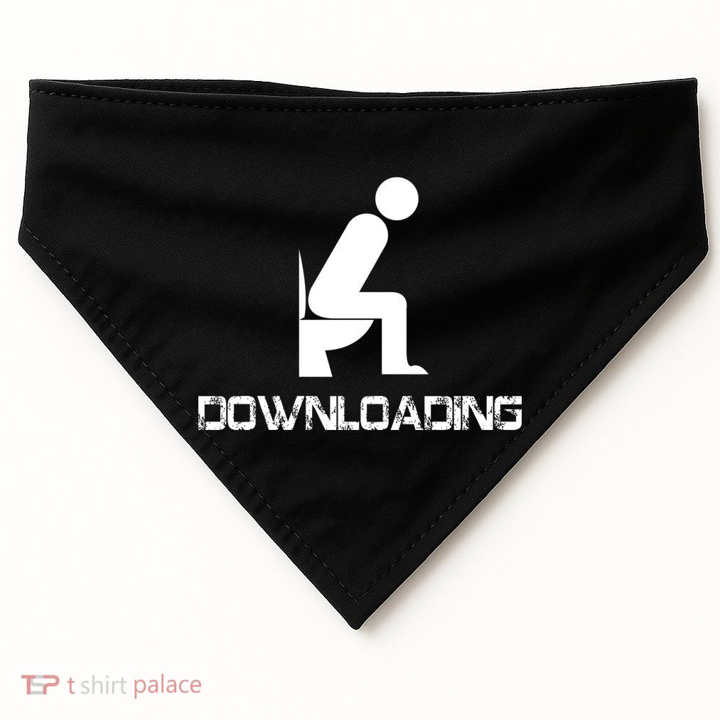 Downloading Poop Toilet USA-Made Doggie Bandana