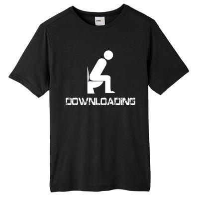 Downloading Poop Toilet Tall Fusion ChromaSoft Performance T-Shirt