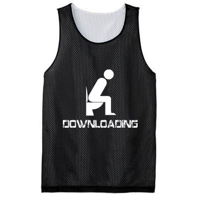 Downloading Poop Toilet Mesh Reversible Basketball Jersey Tank
