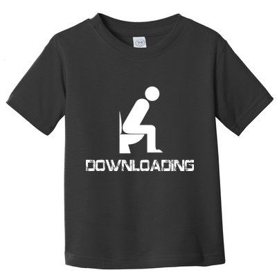 Downloading Poop Toilet Toddler T-Shirt