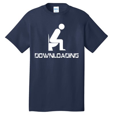 Downloading Poop Toilet Tall T-Shirt