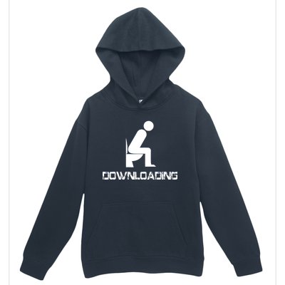 Downloading Poop Toilet Urban Pullover Hoodie